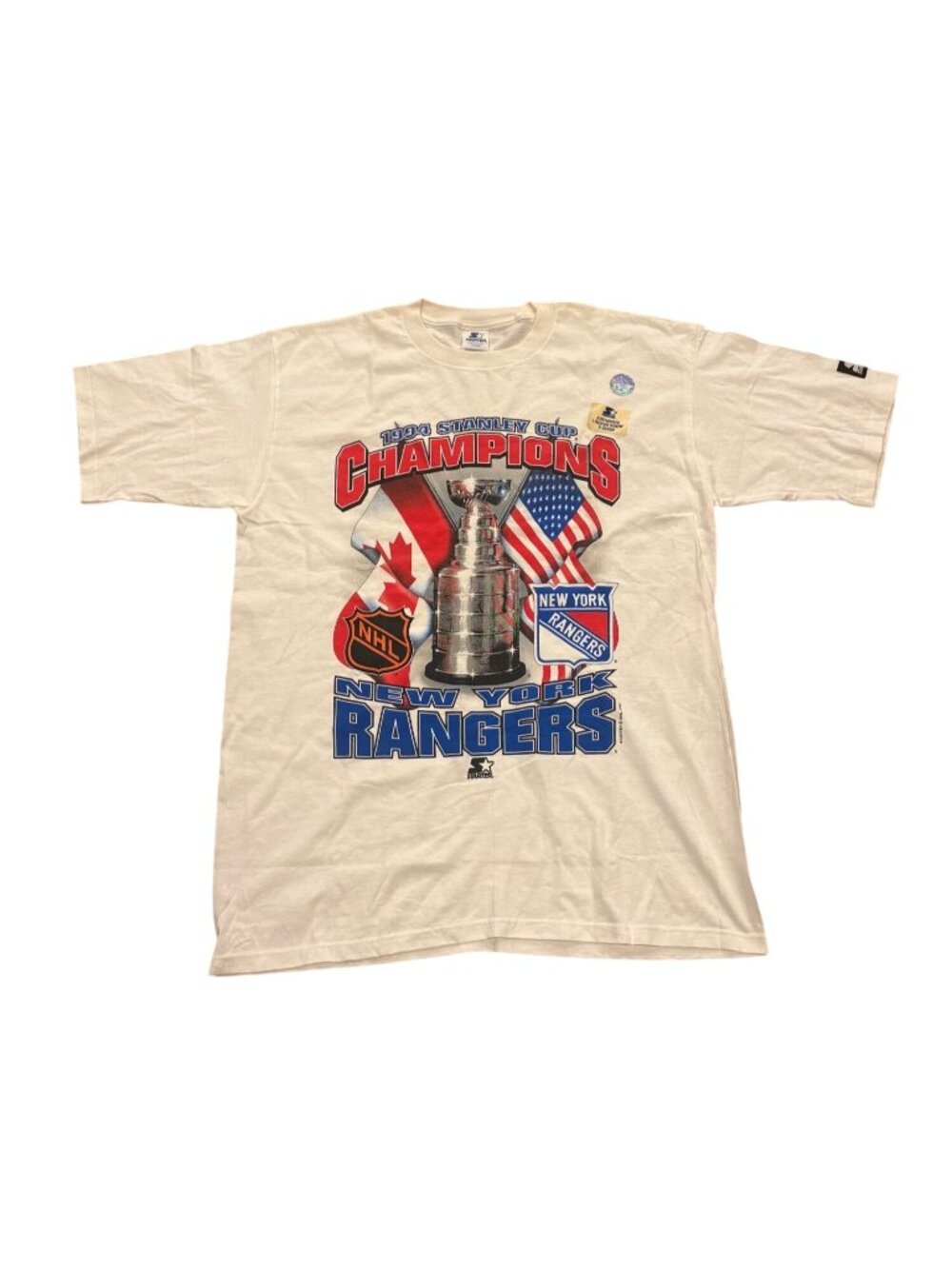 Deadstock Starter New York Rangers 1994 Stanley Cup Champions T-Shirt Men's L